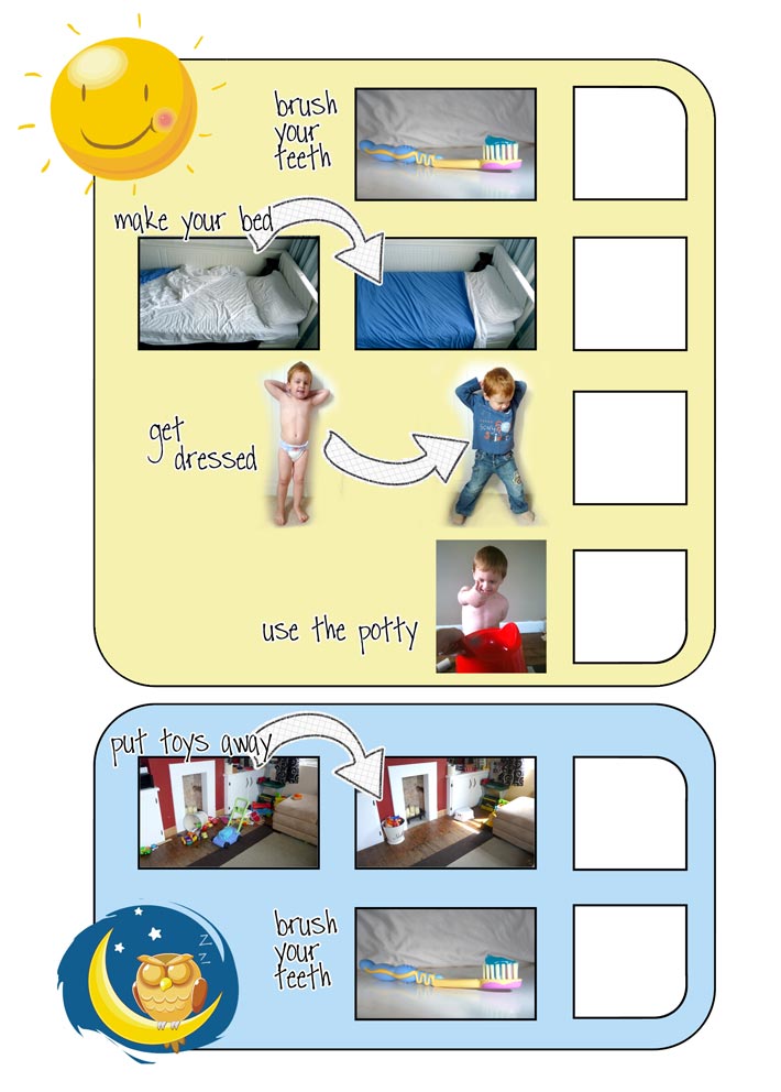 Luther’s picture chore chart – want one?