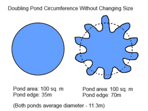 pond circumfrence